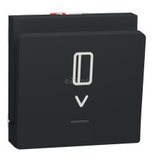 Вимикач картковий Schneider Electric NU328354 Unica New, антрацит, пластик