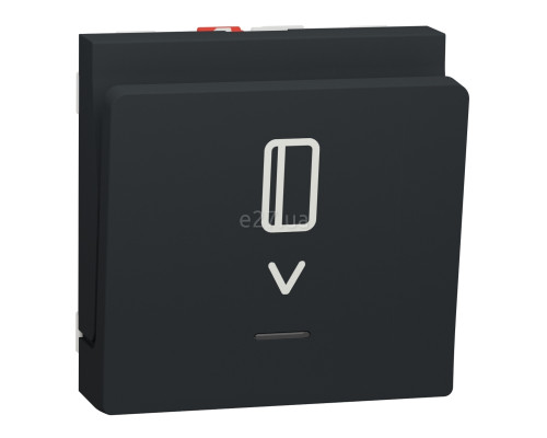 Вимикач картковий Schneider Electric NU328354 Unica New, антрацит, пластик