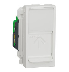 Розетка комп'ютерна Schneider Electric NU341018 Unica New, білий, пластик