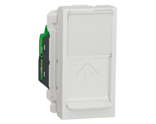 Розетка комп'ютерна Schneider Electric NU341018 Unica New, білий, пластик