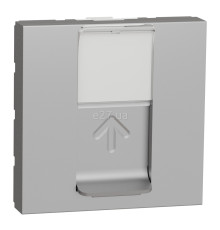 Розетка комп'ютерна Schneider Electric NU341130 Unica New, алюміній, пластик