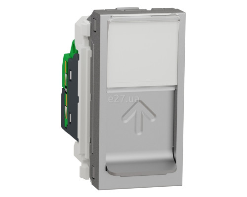 Розетка комп'ютерна Schneider Electric NU341230 Unica New, алюміній, пластик