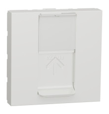 Розетка комп'ютерна Schneider Electric NU341318 Unica New, білий, пластик