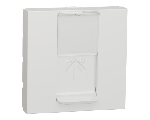 Розетка комп'ютерна Schneider Electric NU341318 Unica New, білий, пластик