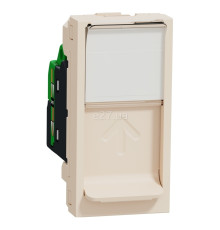 Розетка комп'ютерна Schneider Electric NU341644 Unica New Studio, бежевий, пластик