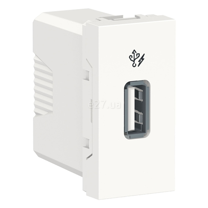 Розетка USB Schneider Electric NU342818 Unica New, білий, пластик · Schneider Electric · schneider-electric-nu342818