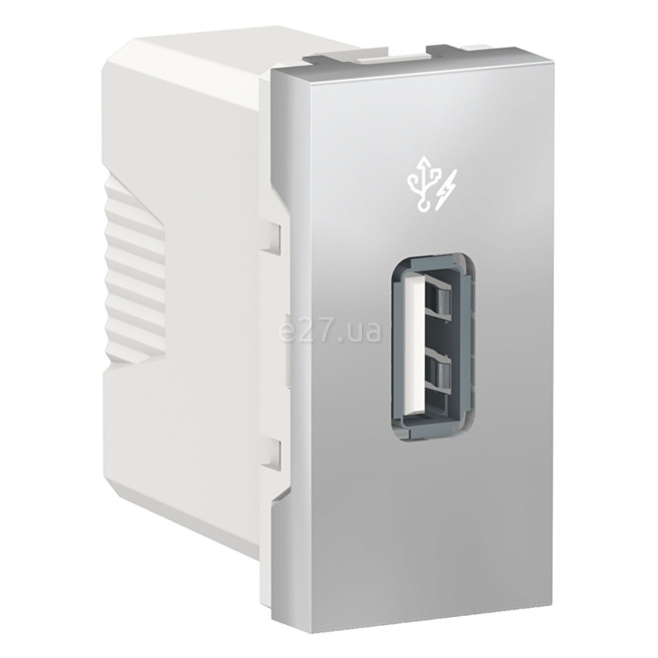 Розетка USB Schneider Electric NU342830 Unica New, алюміній, пластик · Schneider Electric · schneider-electric-nu342830
