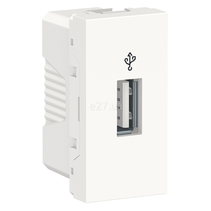 Розетка USB Schneider Electric NU342918 Unica New, білий, пластик · Schneider Electric · schneider-electric-nu342918