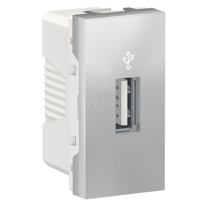 Розетка USB Schneider Electric NU342930 Unica New, алюміній, пластик · Schneider Electric · schneider-electric-nu342930