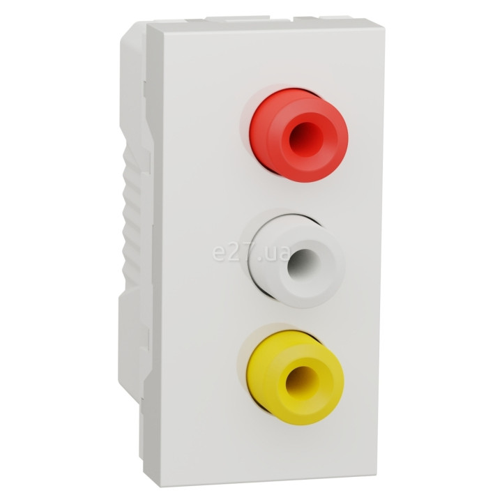 Розетка RCA Schneider Electric NU343118 Unica New New Unica RCA, білий, пластик · Schneider Electric · schneider-electric-nu343118