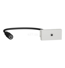 Розетка Jack 3,5 mm Schneider Electric NU343318 Unica New New Unica Mini Jack, білий, пластик