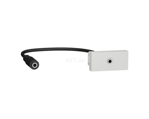 Розетка Jack 3,5 mm Schneider Electric NU343318 Unica New New Unica Mini Jack, білий, пластик