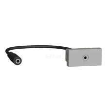 Розетка Jack 3,5 mm Schneider Electric NU343330 Unica New New Unica Mini Jack, алюміній, пластик