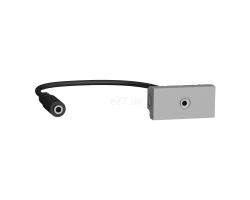 Розетка Jack 3,5 mm Schneider Electric NU343330 Unica New New Unica Mini Jack, алюміній, пластик