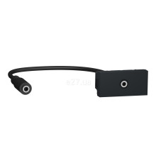 Розетка Jack 3,5 mm Schneider Electric NU343354 Unica New New Unica Mini Jack, антрацит, пластик
