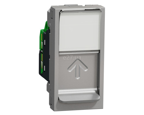 Розетка комп'ютерна Schneider Electric NU344830 Unica New, алюміній, пластик