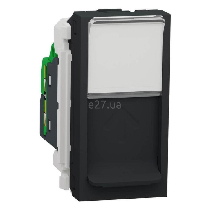 Розетка комп'ютерна Schneider Electric NU344854 Unica New, антрацит, пластик · Schneider Electric · schneider-electric-nu344854