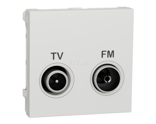 Розетка TV одиночна Schneider Electric NU345118 Unica New, білий, пластик