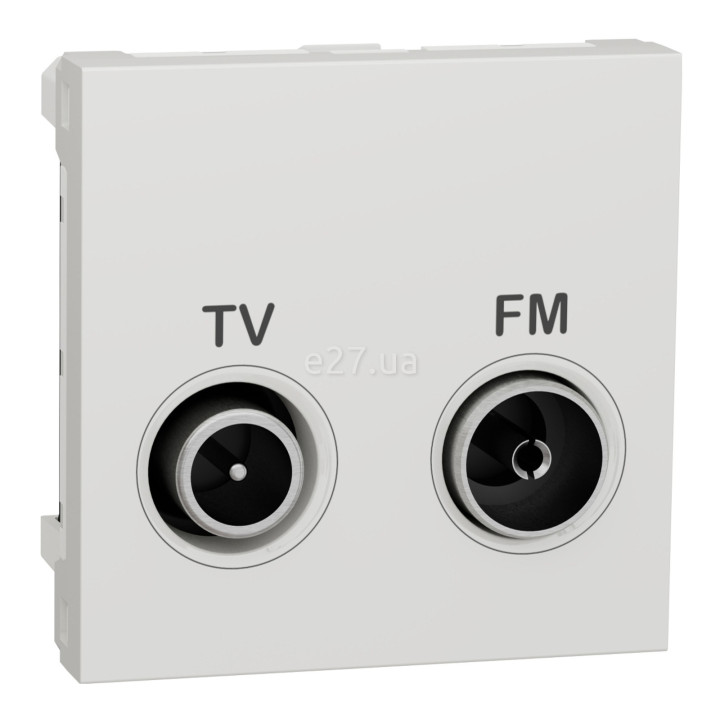 Розетка TV одиночна Schneider Electric NU345118 Unica New, білий, пластик · Schneider Electric · schneider-electric-nu345118