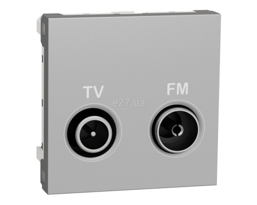 Розетка TV одиночна Schneider Electric NU345130 Unica New, алюміній, пластик