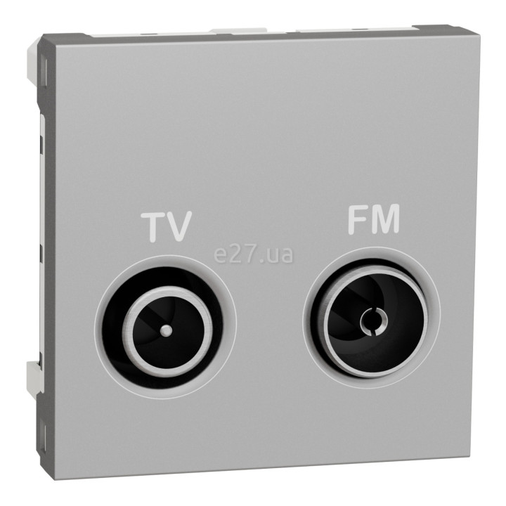 Розетка TV одиночна Schneider Electric NU345130 Unica New, алюміній, пластик · Schneider Electric · schneider-electric-nu345130