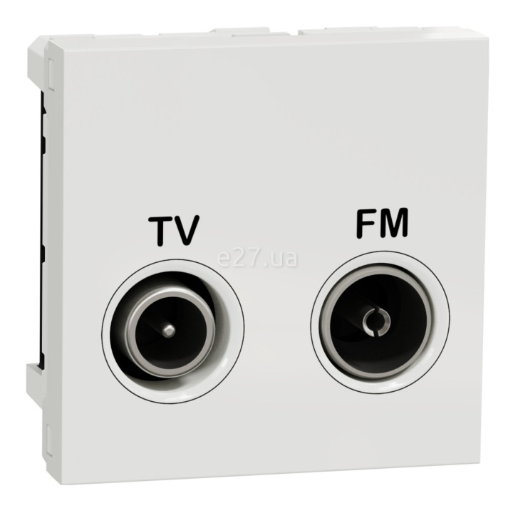 Розетка TV прохідна Schneider Electric NU345218 Unica New, білий, пластик · Schneider Electric · schneider-electric-nu345218