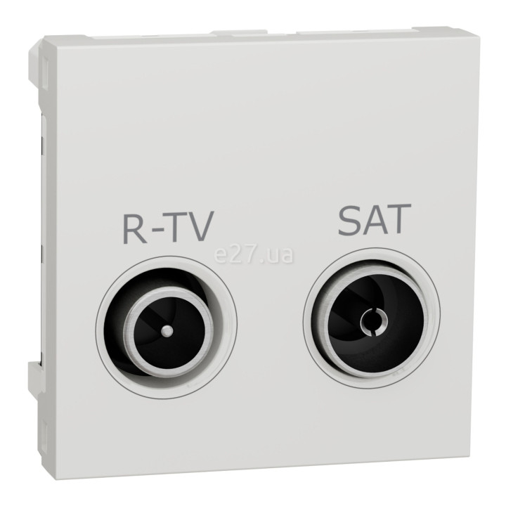 Розетка TV одиночна Schneider Electric NU345418 Unica New, білий, пластик · Schneider Electric · schneider-electric-nu345418