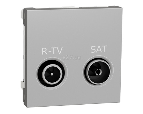 Розетка TV одиночна Schneider Electric NU345430 Unica New, алюміній, пластик