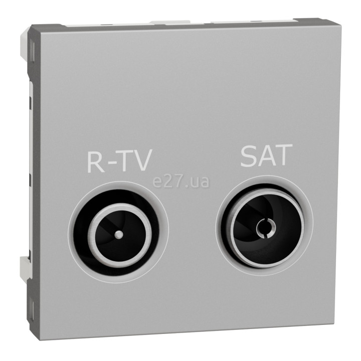 Розетка TV одиночна Schneider Electric NU345430 Unica New, алюміній, пластик · Schneider Electric · schneider-electric-nu345430
