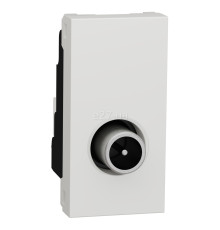 Розетка TV одиночна Schneider Electric NU346118 Unica New, білий, пластик