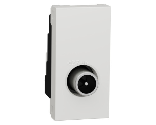 Розетка TV одиночна Schneider Electric NU346118 Unica New, білий, пластик