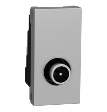 Розетка TV одиночна Schneider Electric NU346130 Unica New, алюміній, пластик