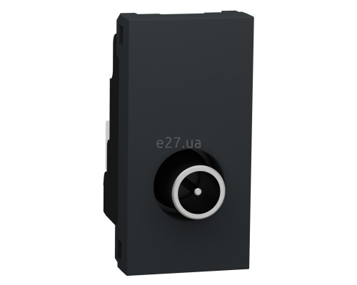 Розетка TV одиночна Schneider Electric NU346154 Unica New, антрацит, пластик