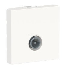 Розетка TV одиночна Schneider Electric NU346218 Unica New, білий, пластик