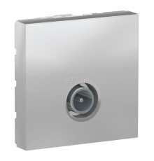 Розетка TV одиночна Schneider Electric NU346230 Unica New, алюміній, пластик