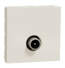 Розетка TV одиночна Schneider Electric NU346244 Unica New Studio, бежевий, пластик