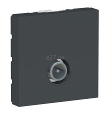 Розетка TV одиночна Schneider Electric NU346254 Unica New, антрацит, пластик
