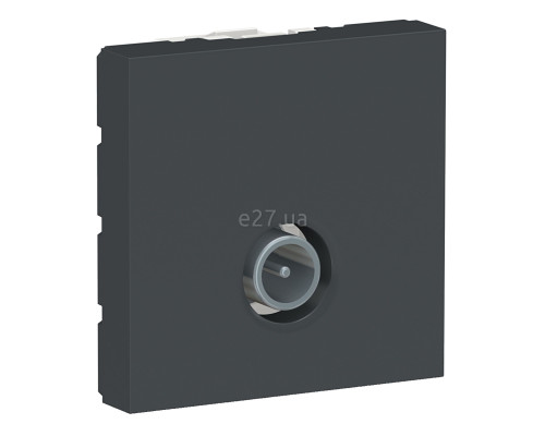 Розетка TV одиночна Schneider Electric NU346254 Unica New, антрацит, пластик