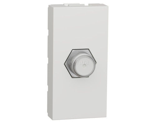Розетка TV одиночна Schneider Electric NU346818 Unica New, білий, пластик