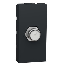 Розетка TV одиночна Schneider Electric NU346854 Unica New, антрацит, пластик