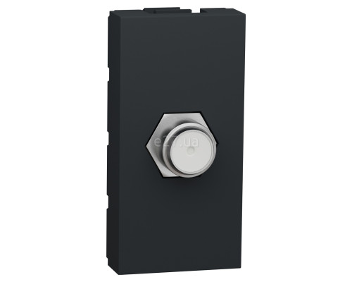 Розетка TV одиночна Schneider Electric NU346854 Unica New, антрацит, пластик