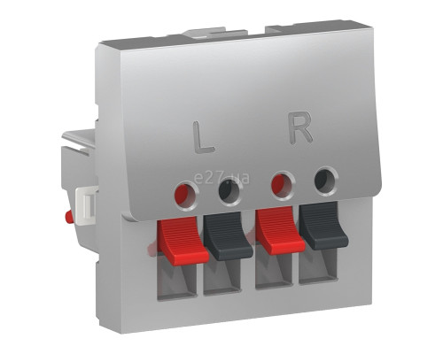 Розетка аудіо Schneider Electric NU348630 Unica New, алюміній, пластик