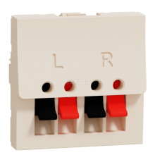 Розетка аудіо Schneider Electric NU348644 Unica New Studio, бежевий, пластик
