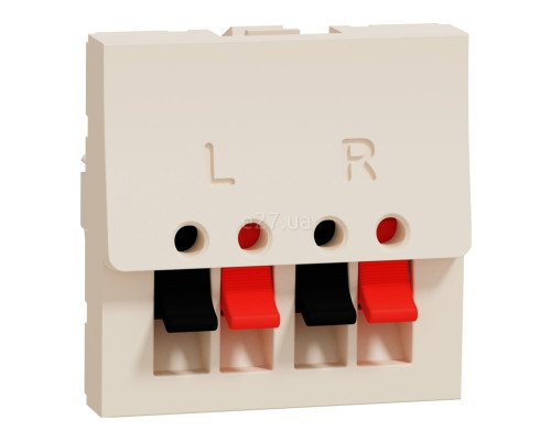 Розетка аудіо Schneider Electric NU348644 Unica New Studio, бежевий, пластик