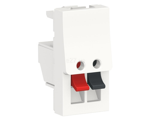 Розетка аудіо Schneider Electric NU348718 Unica New, білий, пластик