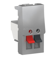 Розетка аудіо Schneider Electric NU348730 Unica New, алюміній, пластик