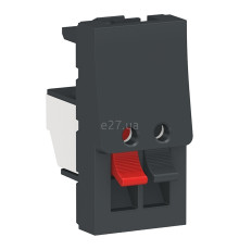 Розетка аудіо Schneider Electric NU348754 Unica New, антрацит, пластик