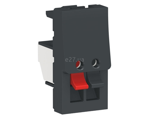 Розетка аудіо Schneider Electric NU348754 Unica New, антрацит, пластик