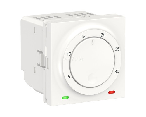 Кімнатний терморегулятор Schneider Electric NU350118 Unica New New Unica Room, білий, пластик