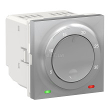 Кімнатний терморегулятор Schneider Electric NU350130 Unica New New Unica Room, алюміній, пластик · Schneider Electric · schneider-electric-nu350130
